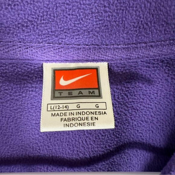 LSU Nike Youth Fleece Zippered Sweater Jacket L 12-14 - Picture 4 of 13